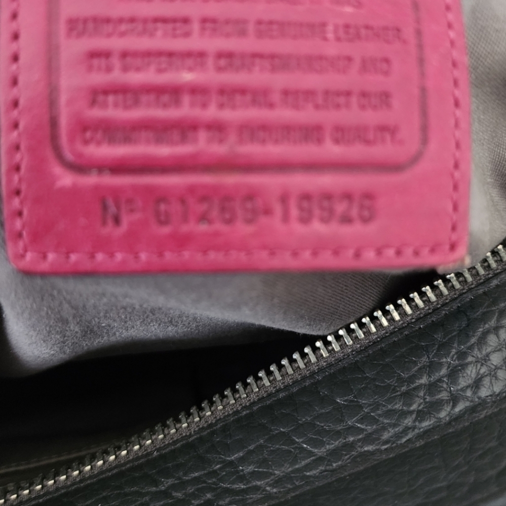 COPY - Coach Legacy Elegant Gray Leather Tote Bag with Pink Accents - Picture 8 of 10